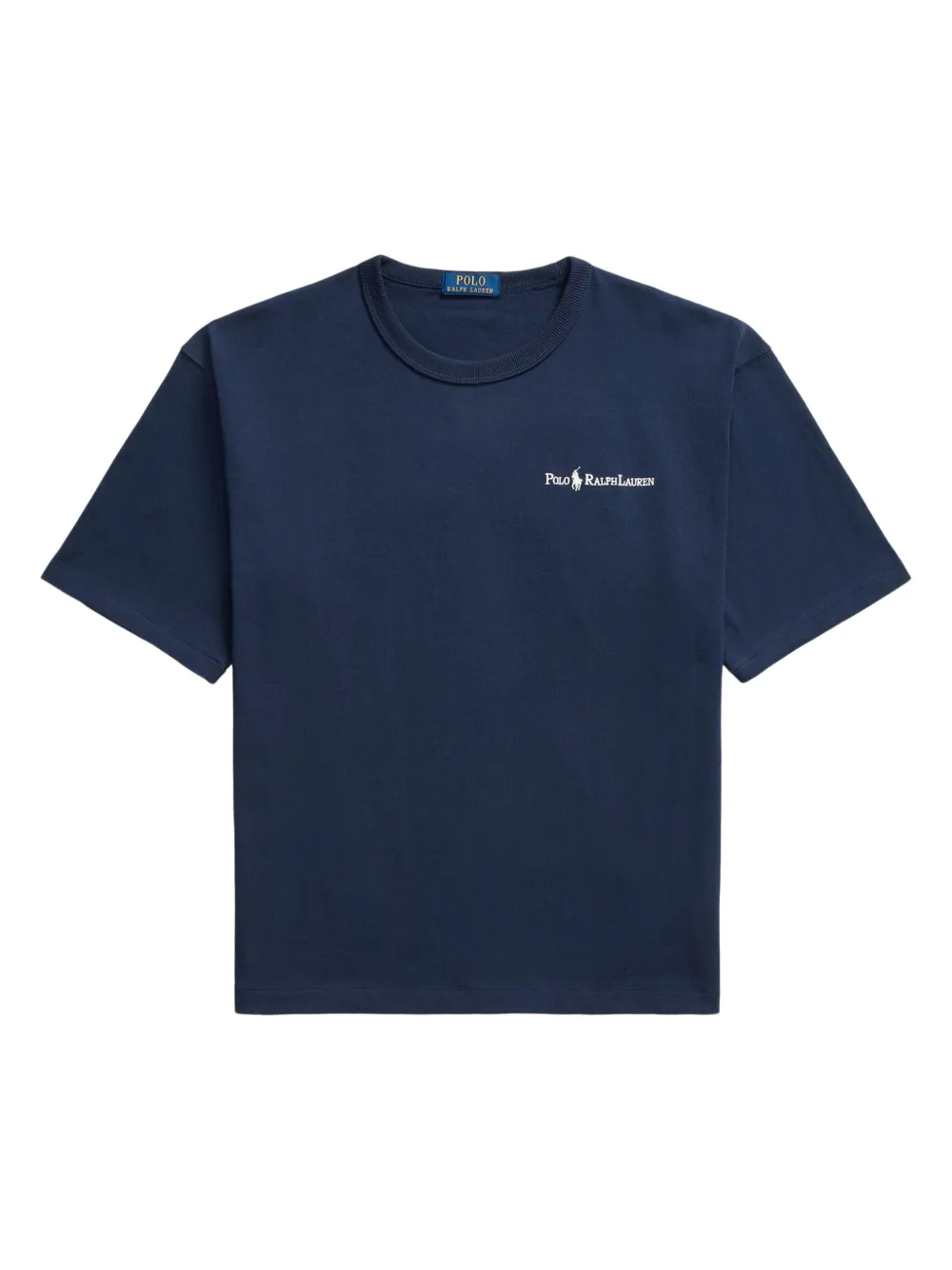 

Футболка с вышитым логотипом POLO RALPH LAUREN, синий
