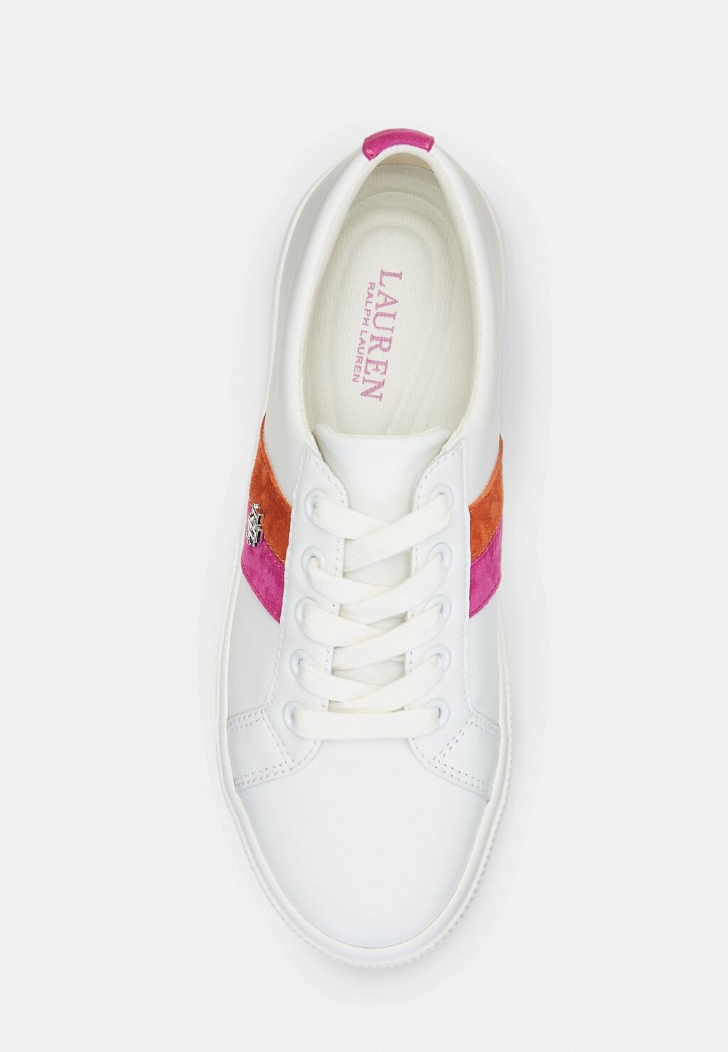 

Кроссовки на шнуровке JANSON II LEATHER & SUEDE TRAINER Ralph Lauren, розовый
