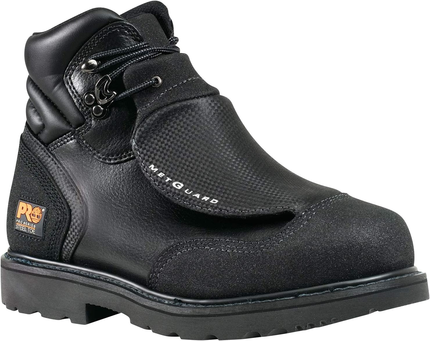 Timberland PRO мужские рабочие ботинки с внешней защитой плюсны и стальным носком, 6 дюймов, Black V1 — фото 2