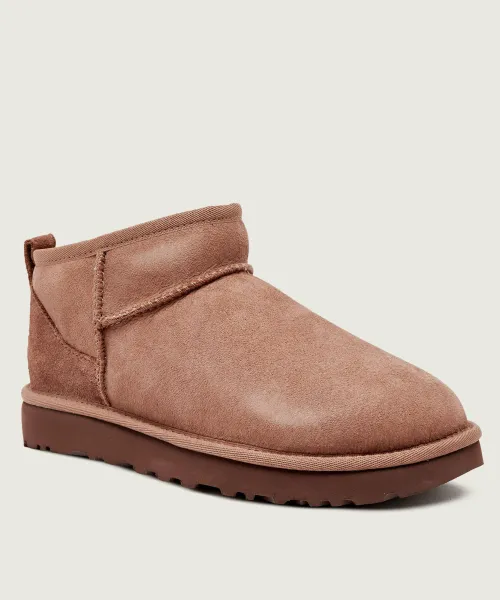 Классические ультра-мини снежные ботинки Ugg, бежевый