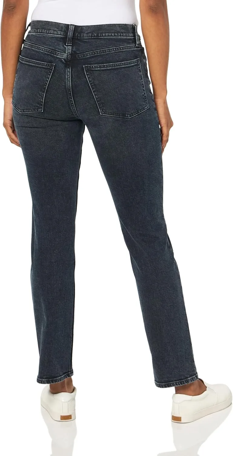 Gap женские джинсы с высокой посадкой 90s Straight Fit, Dark Wash — фото 2