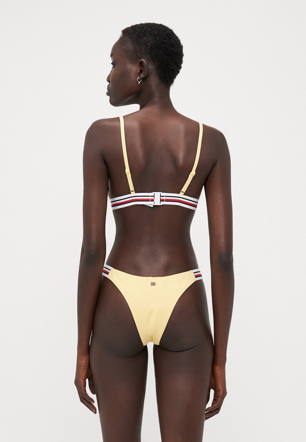 Верх бикини GLOBAL STRIPE TRIANGLE Tommy Hilfiger, желтый — фото 3