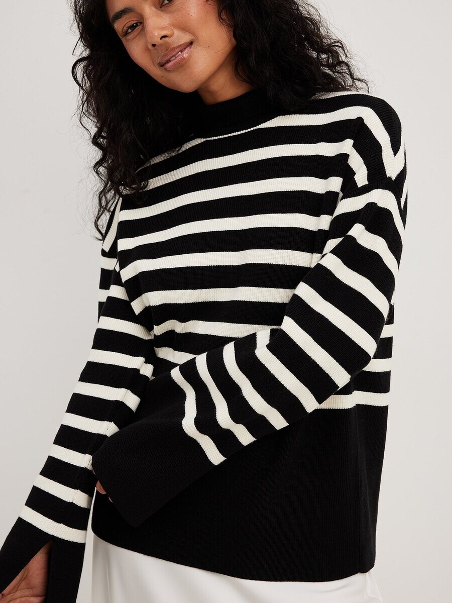 

Свитер NA-KD Oversized Sweater, черный