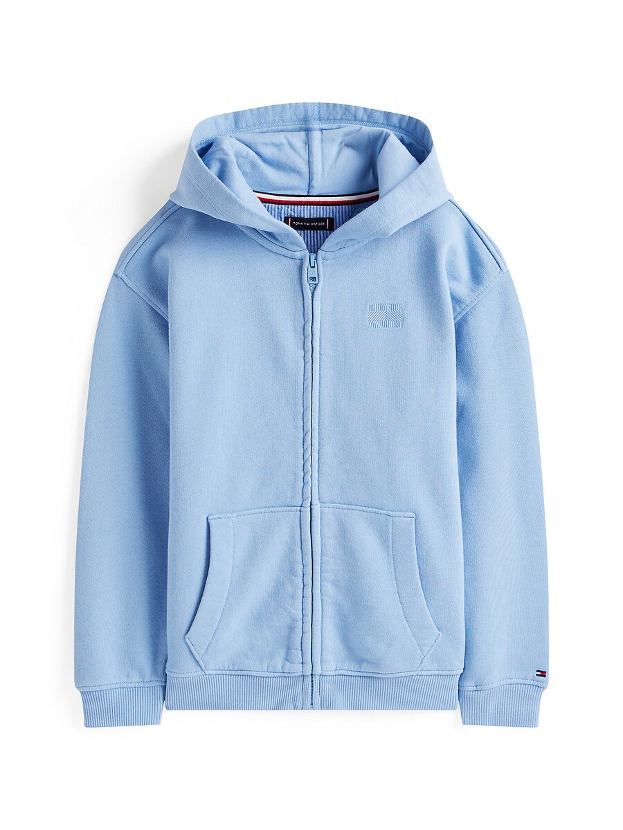 

Толстовка с капюшоном на молнии TOMMY HILFIGER, светло-синий