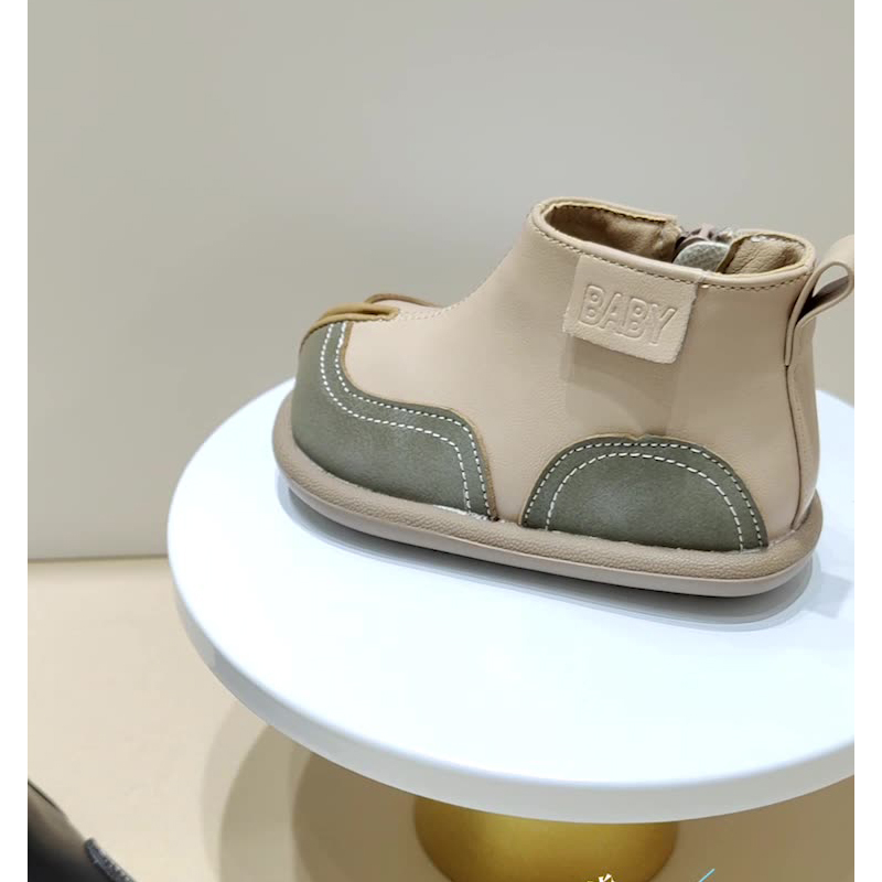 Противоскользящие детские ботинки для младенцев и малышей MAIBUXIONG, Apricot (Fleece-Lined) — фото 4
