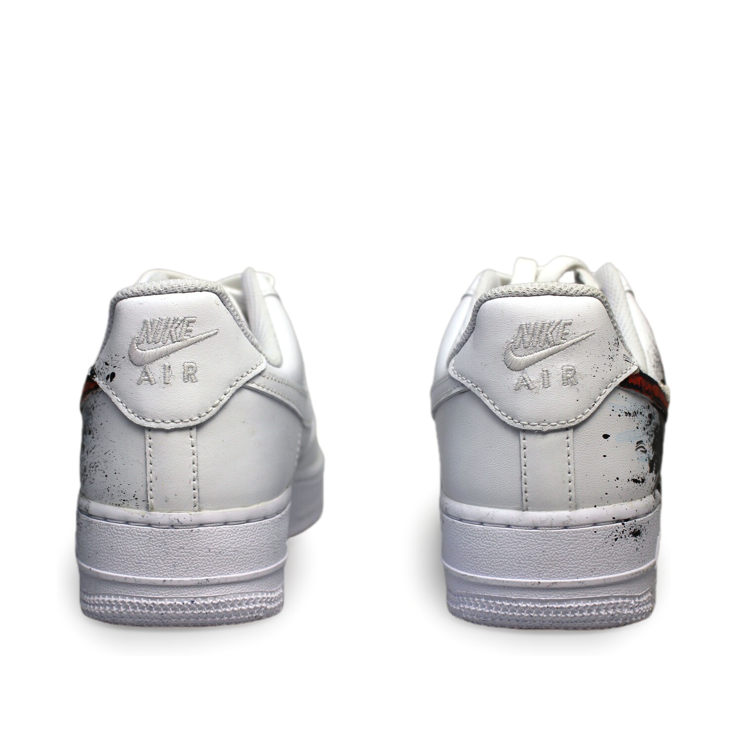 Кроссовки Nike Air Force 1 Skateboarding Shoes Women's Low-top White/Black/Red, белый — фото 4