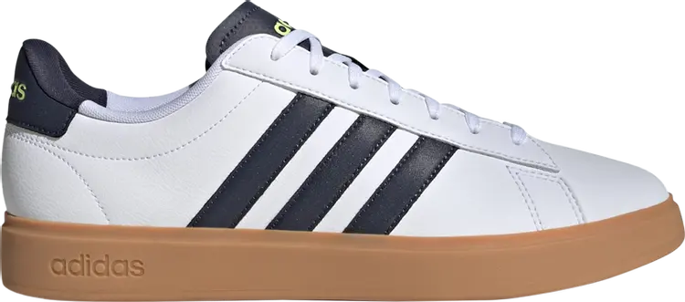 

Кроссовки Grand Court 2.0 'White Shadow Navy Gum', белый, Серый, Кроссовки Grand Court 2.0 'White Shadow Navy Gum', белый