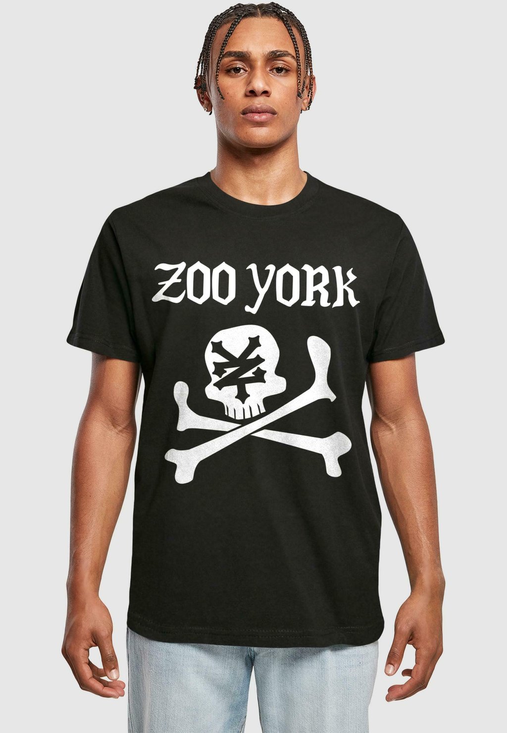 

Футболка с принтом SKULL ZOO YORK, черный