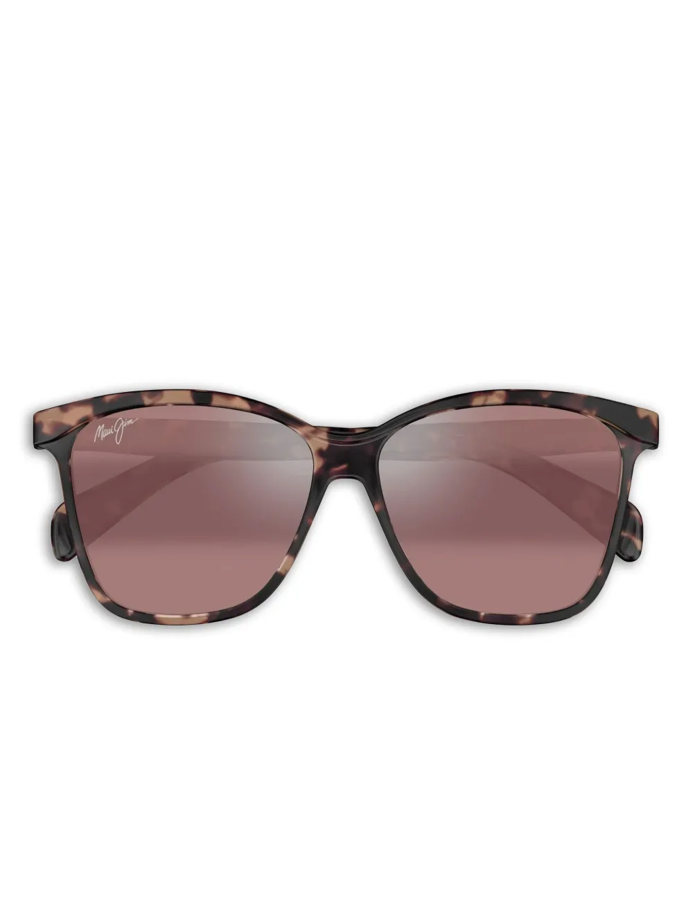 

Солнцезащитные очки черепаховой расцветки Maui Jim, красный