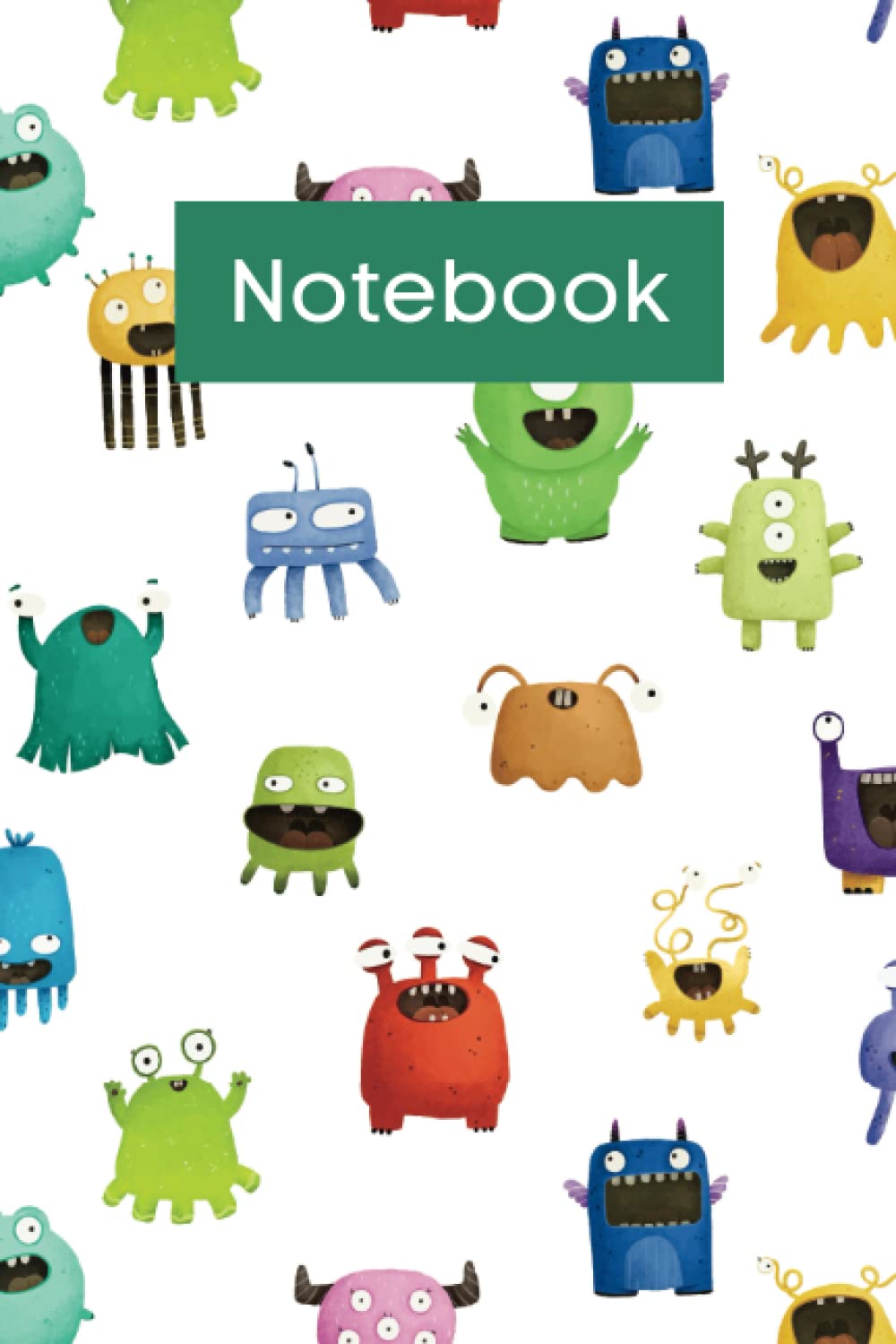 

Monsters Notebook | Lined Monster Notebook -100 Pages 6x9 Journal Notebook (Independently published)