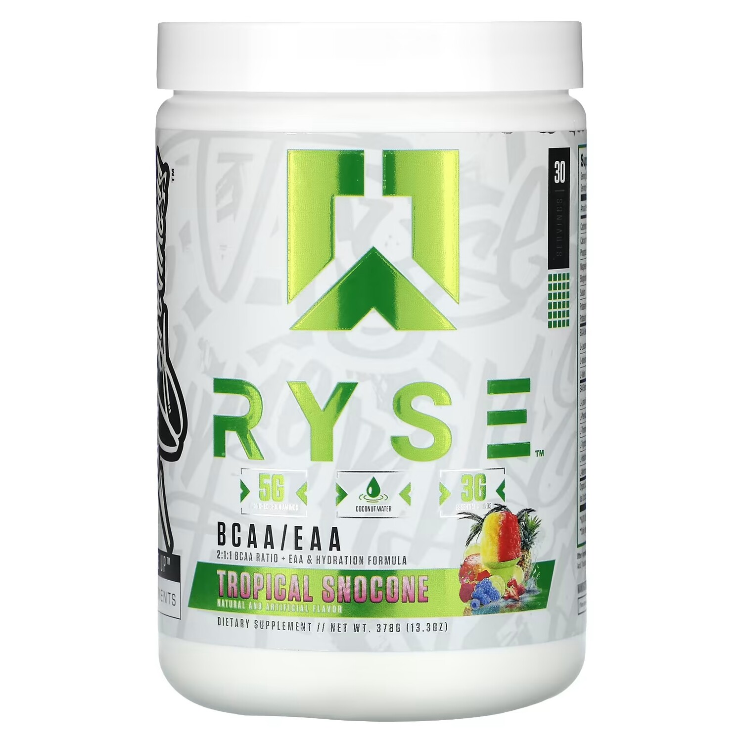 

Добавка Ryse BCAA/EAA тропический снокон, 378 г