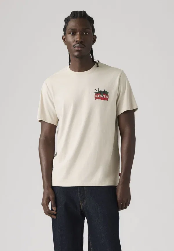 Футболка Levi's Relaxed fit print t-shirt, цвет прибрежный креативный свежий и гладкий пемзовый камень — фото 3