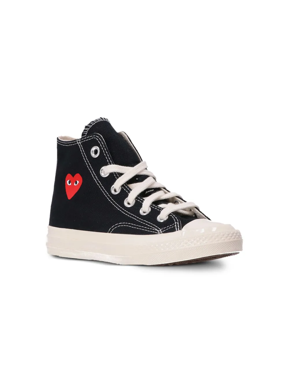 

Кроссовки Red Heart из коллаборации с Converse Comme Des Garçons Play Kids, черный