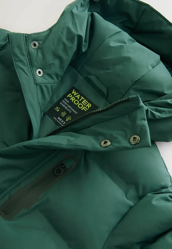 Зимнее пальто-пуховик удлиненного кроя стандартного размера Next, Khaki Green — фото 2
