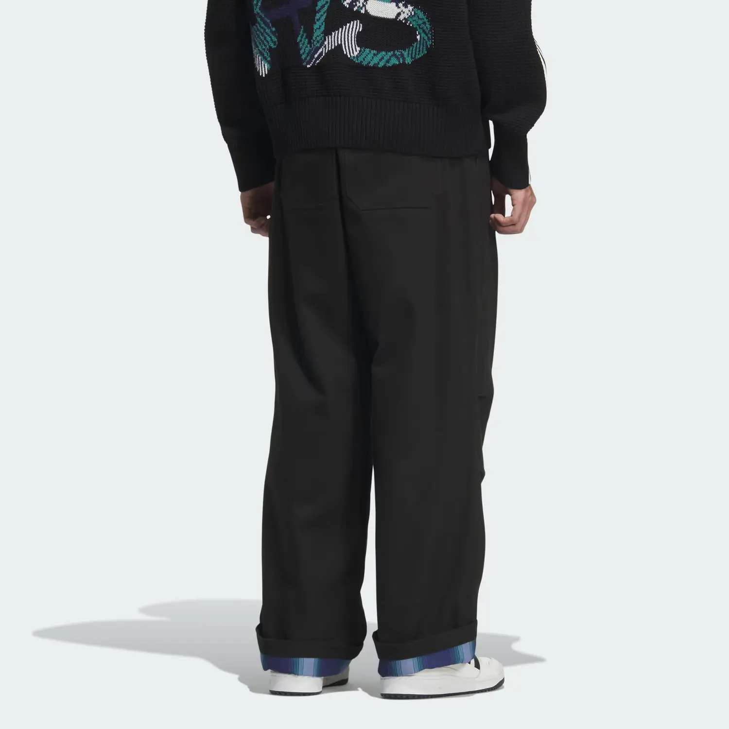 Тяжелые брюки woven спортивные штаны men's Adidas Originals, черный — фото 4