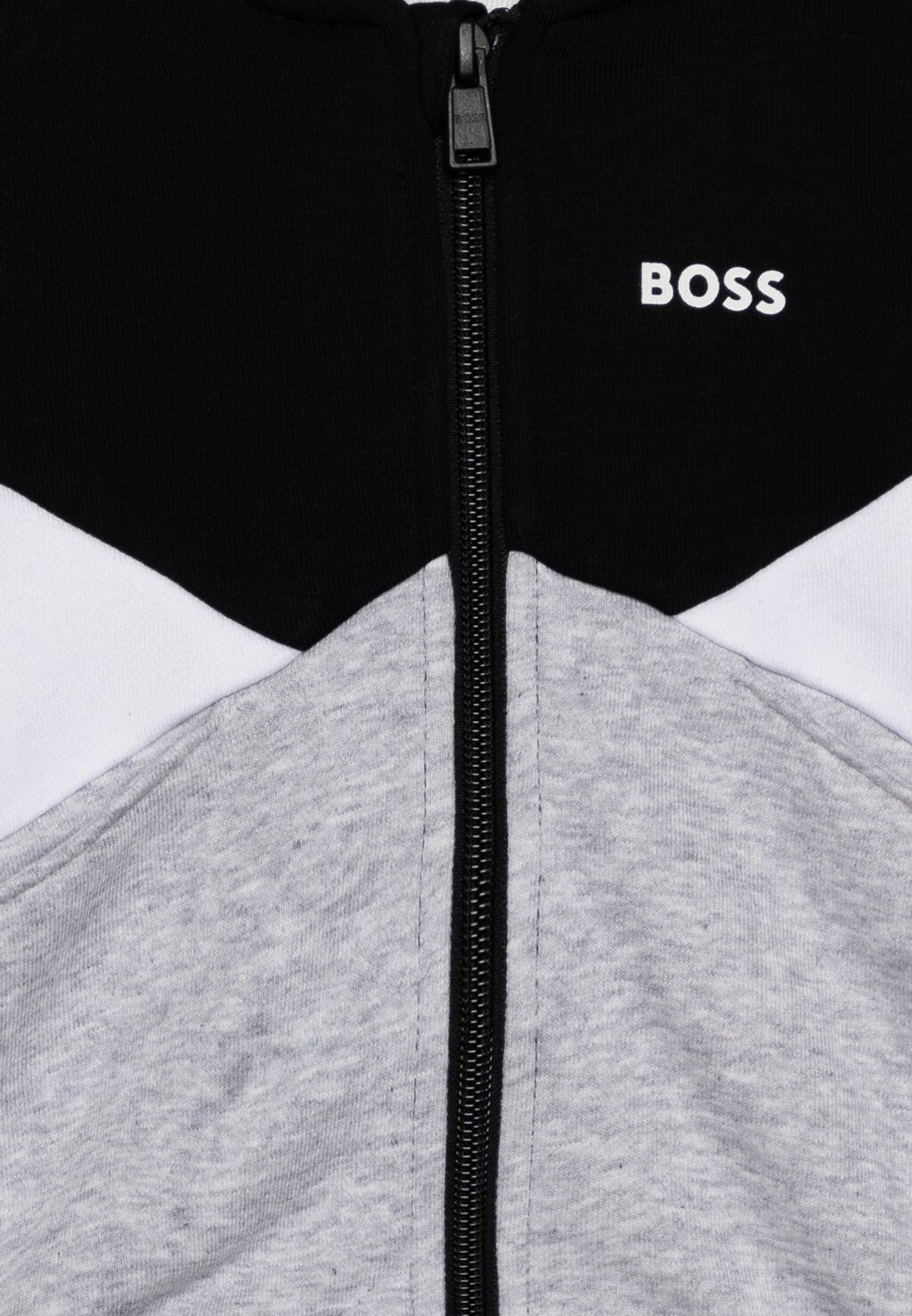 

Толстовка на молнии BABY HOODED BOSS Kidswear, черный