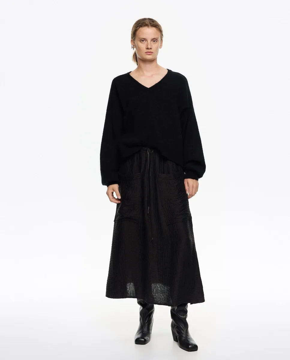 

Платье с расклешенной юбкой и регулируемой талией Bimba y Lola, черный