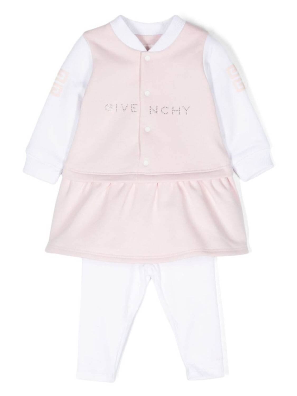 

Givenchy Kids комплект брюк с мотивом 4G, розовый