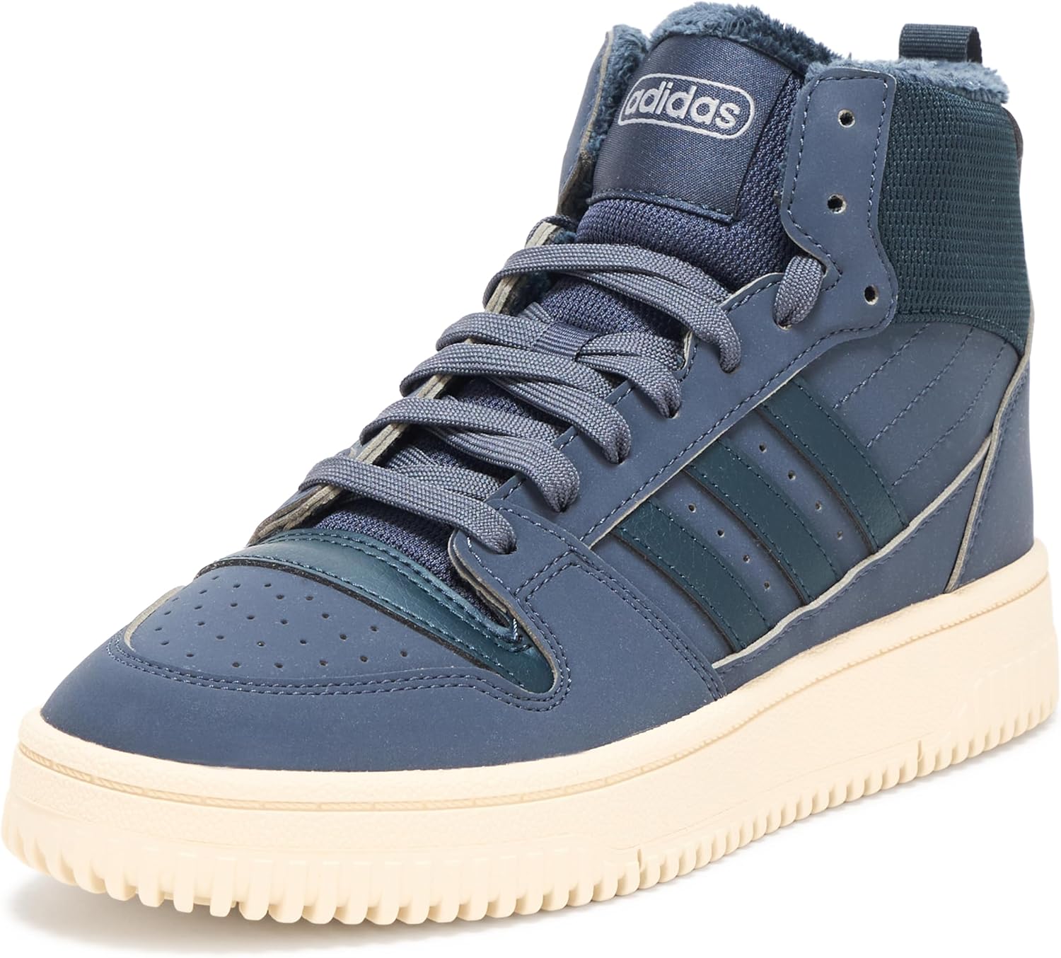 

Женские баскетбольные кроссовки Adidas Break Start Mid Top зимние, слоновая кость/черный/серый