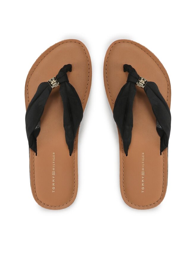 Сланцы Th Elevated Beach Sandal FW0FW06985 Tommy Hilfiger, черный