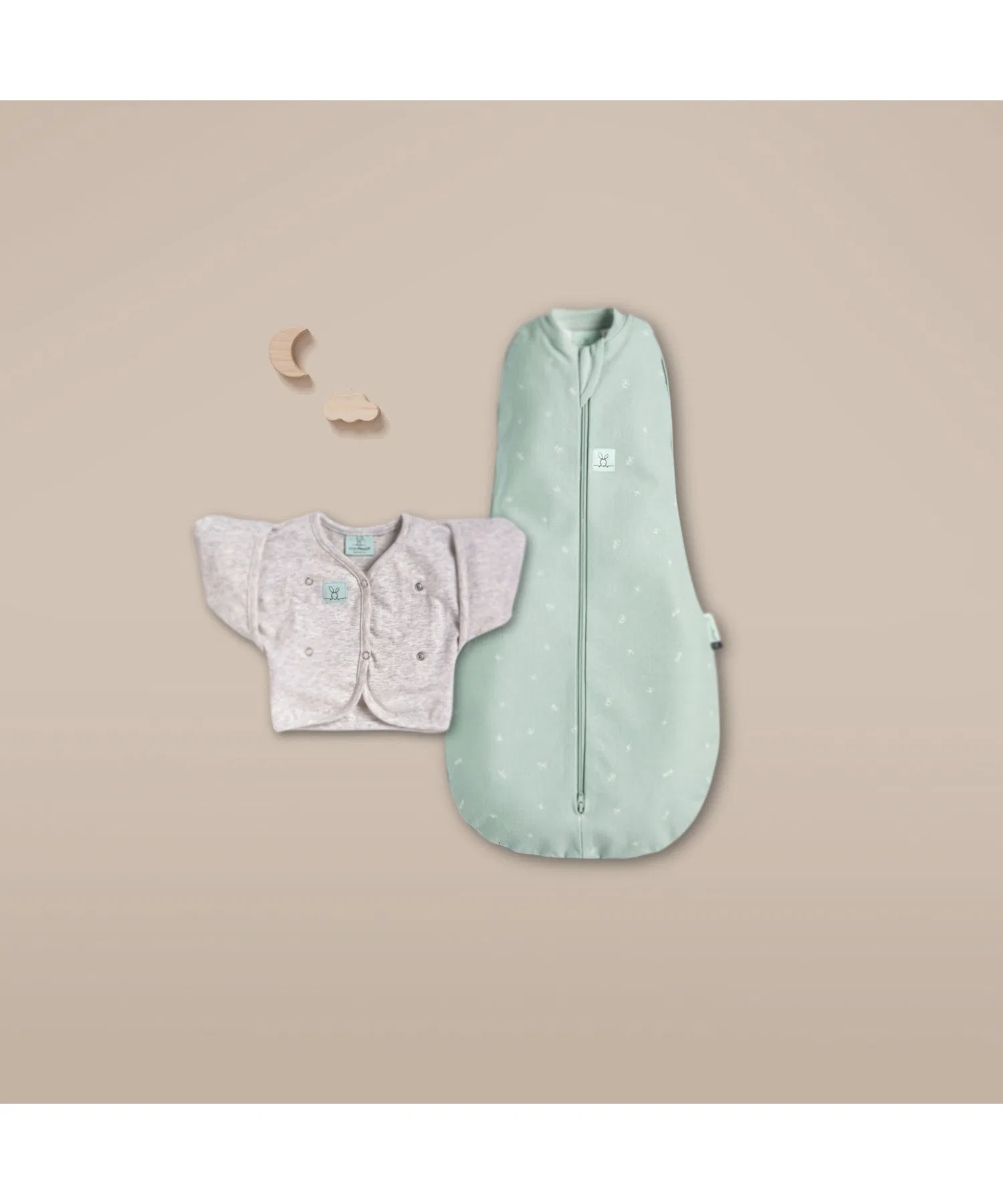 Спальный комплект ergoPouch/Cocoon: пеленка-кокон 1.0TOG и кардиган-бабочка 0.2TOG (подходит для использования с новорожденного). — фото 2