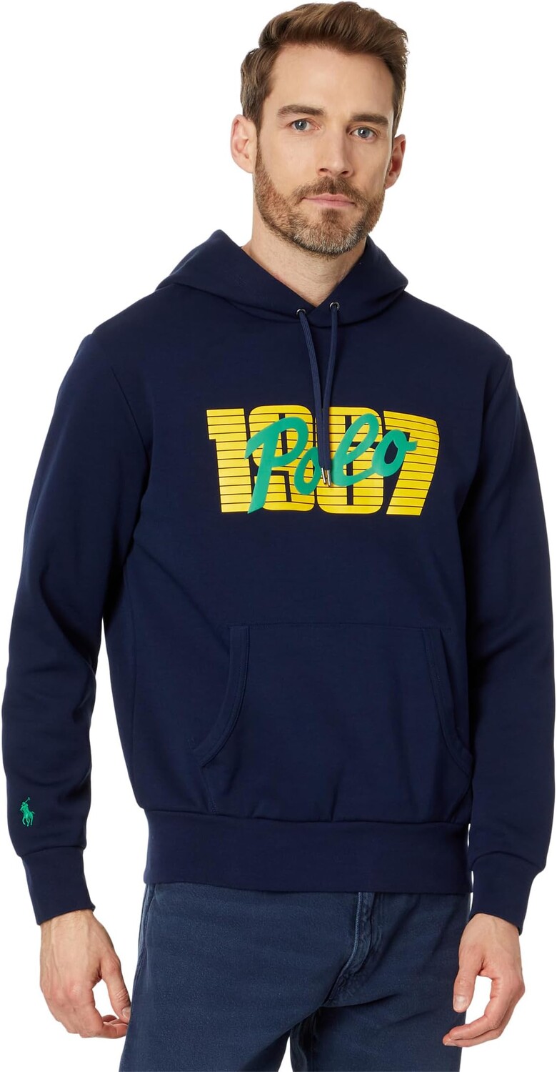 

Худи Polo Ralph Lauren Logo Double-Knit Hoodie, темно-синий