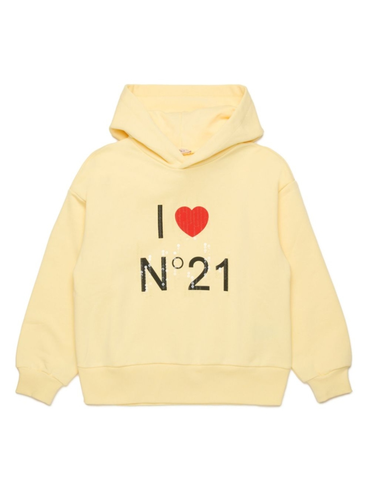 

Nº21 Kids худи с логотипом, желтый