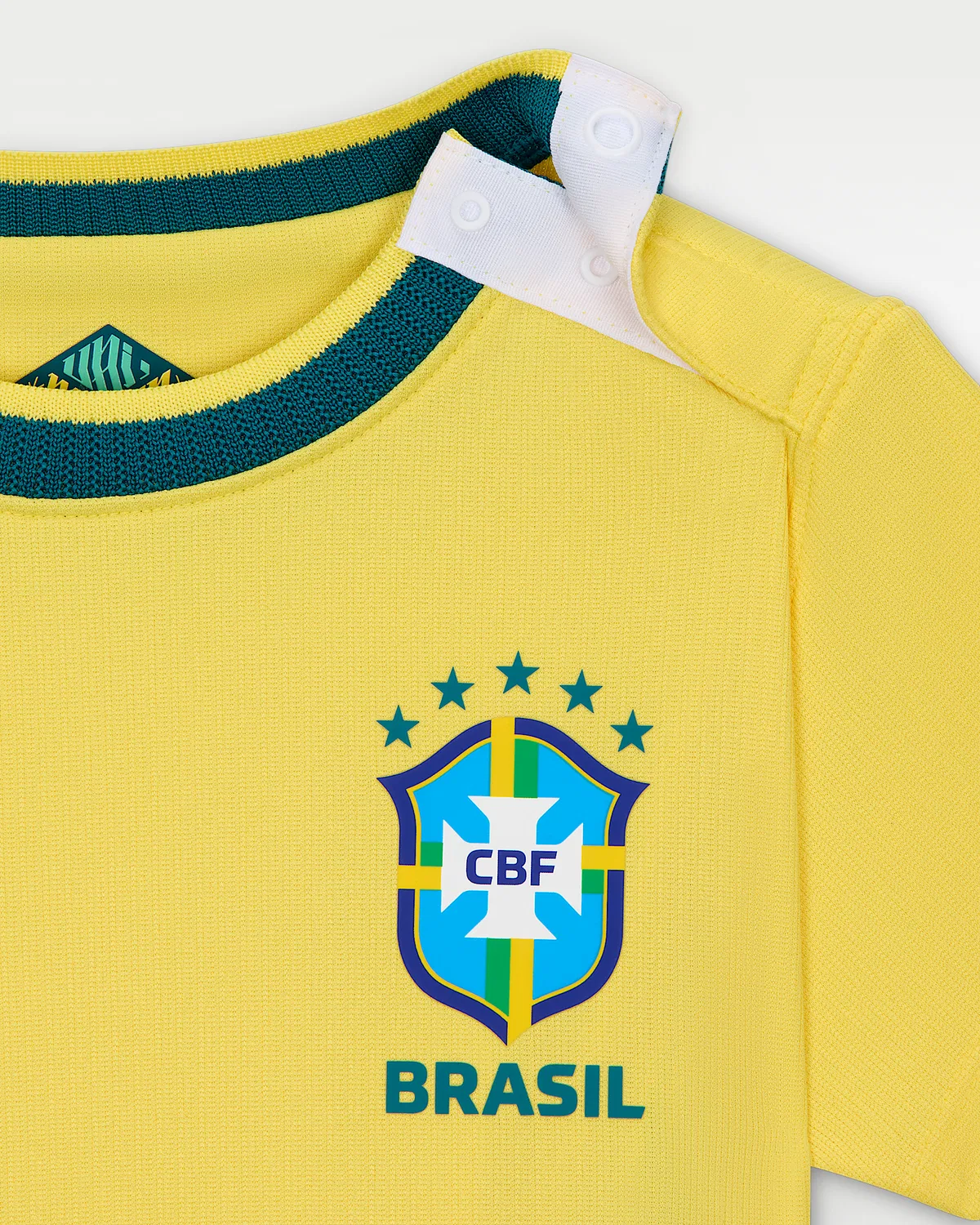 Детский футбольный комплект Nike Soccer Replica 3-Piece Kit Brazil 2026 Stadium Home, Canary/Light Menta/Light Photo Blue/Geode Teal — фото 3