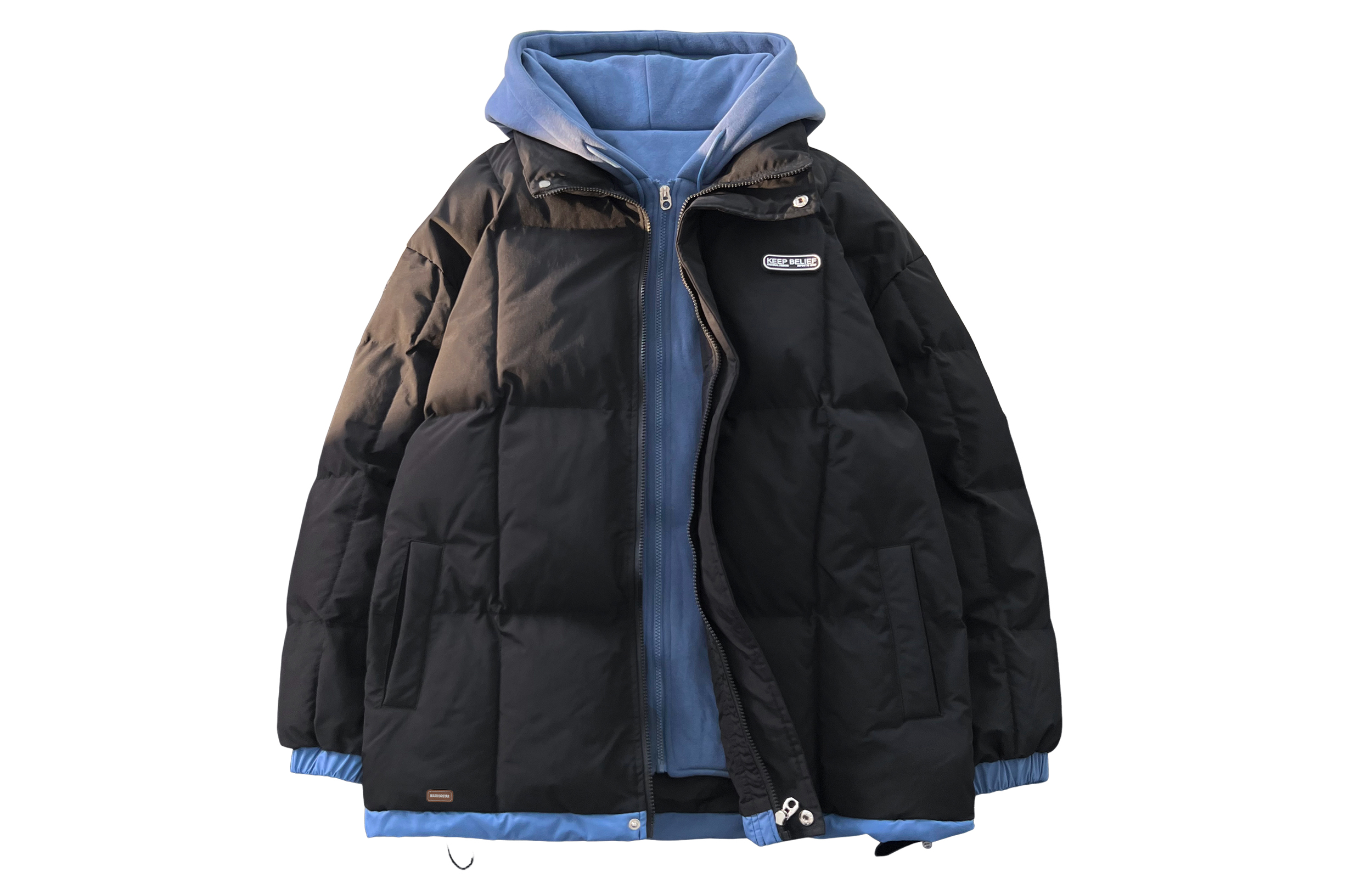 

ПППуховик для мужчин и женщин WARRIOR, 黑色【升级加厚款】