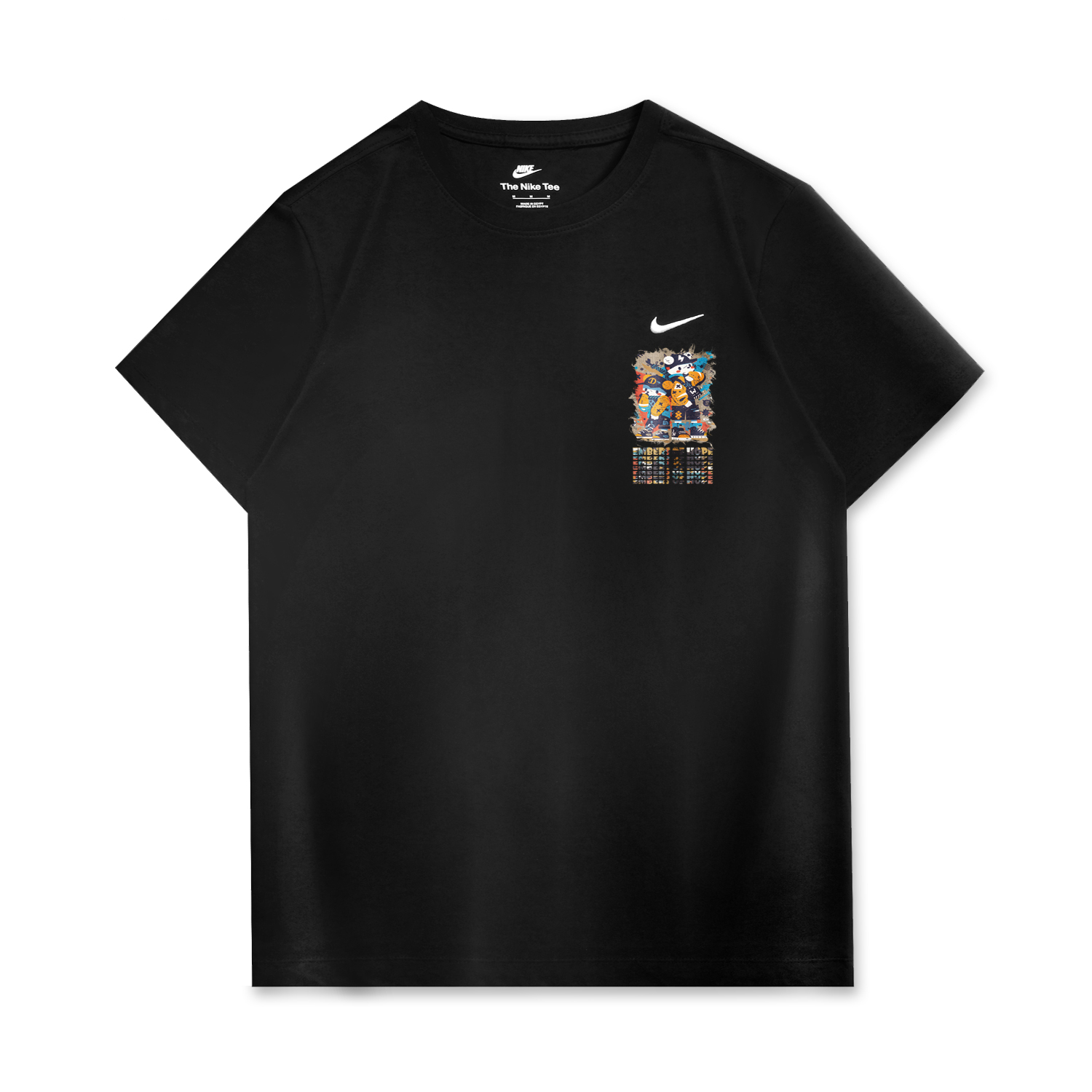 

Nike Спортивная футболка унисекс черная, Черный, Nike Спортивная футболка унисекс черная