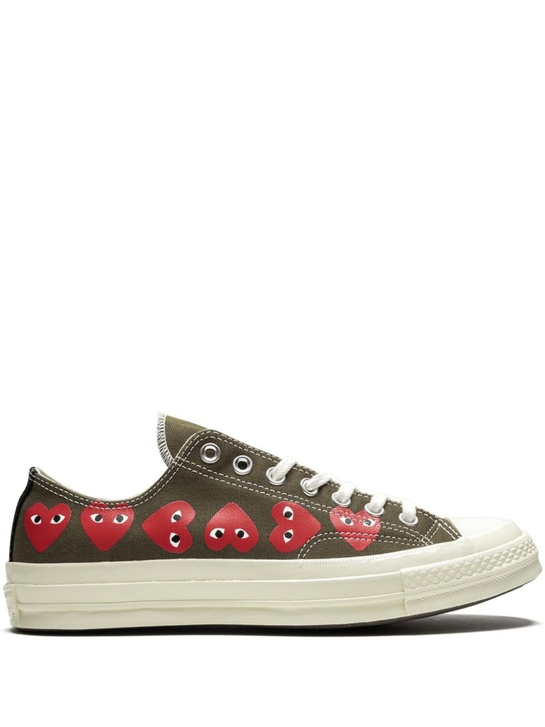 

Comme des Garçons кеды Chuck 70 Multi Hearts, зеленый