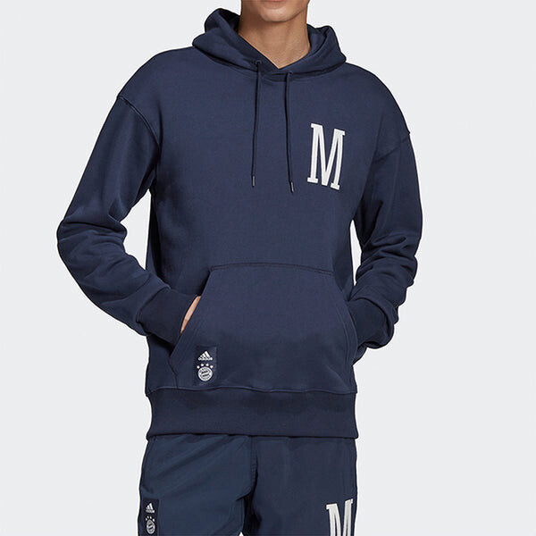 Толстовка adidas FCB SSP Bayern Munich Soccer/Football Sports Pullover Navy Blue, синий — фото 3