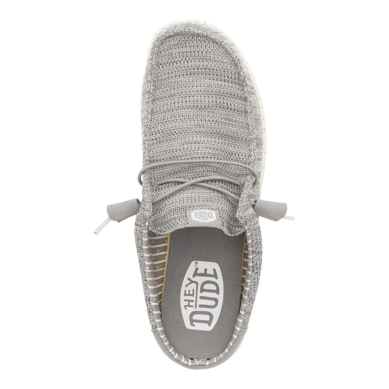 Hey Dude Men's Wally Slip Stretch Sox Shoes In Granite Grey — фото 4