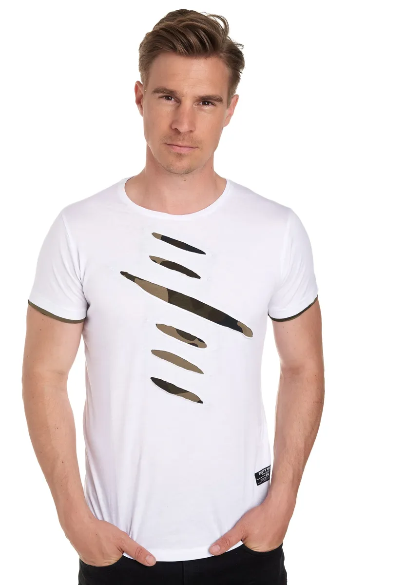 

Футболка Rusty Neal в модном дизайне 2-в-1, белый