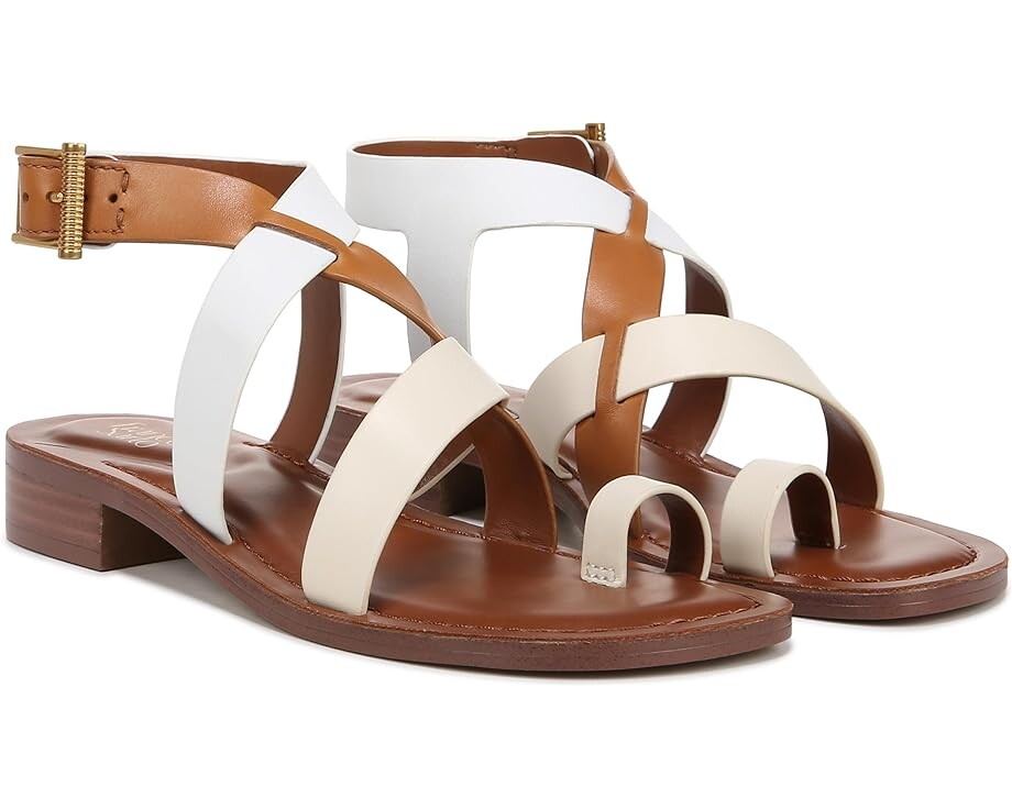 

Сандалии Franco Sarto Ina Strappy, цвет Ivory White/Tan Leather
