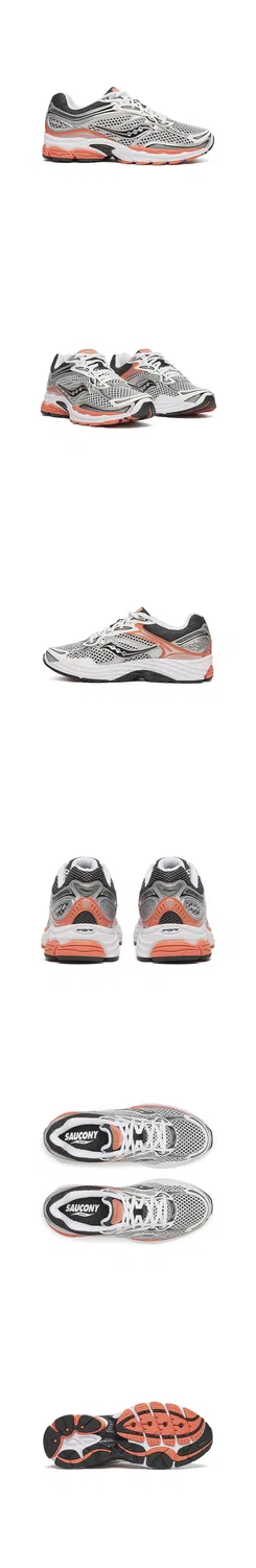 Унисекс кроссовки Progrid Omni 9 OG серебристо-оранжевые от Saucony — фото 2