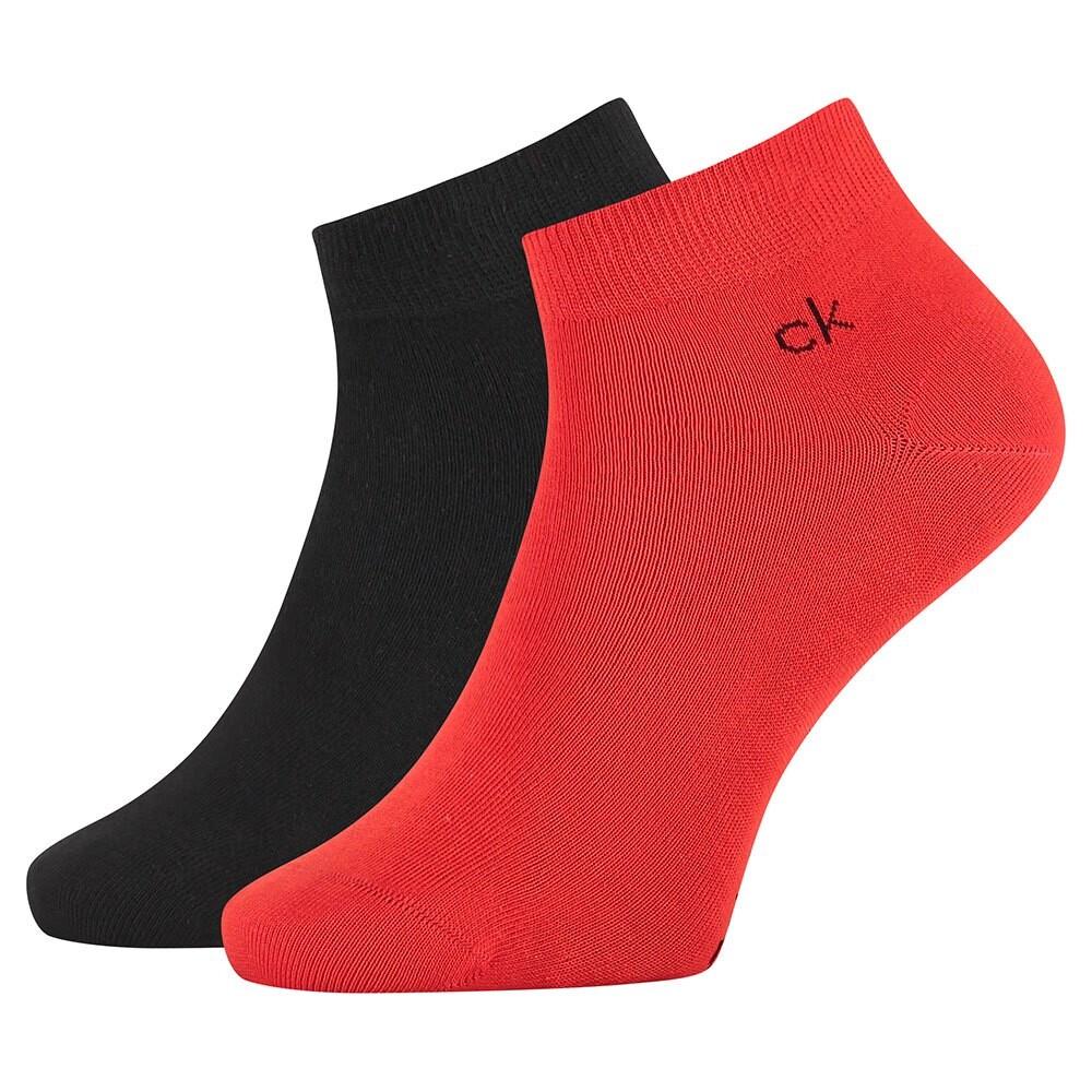 

Носки Calvin Klein Casual Flat Knit Cotton Simon Quarter 2 шт, черный