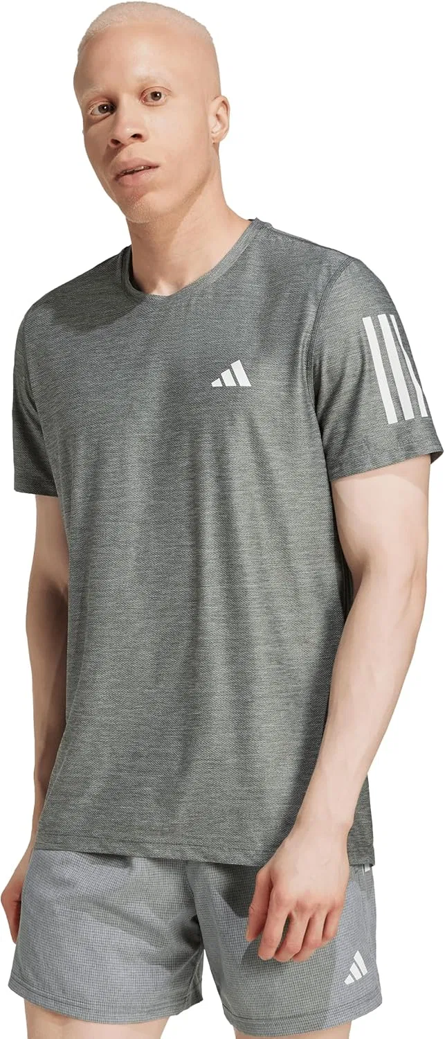 Футболка Adidas Men's Own The Run, серый/белый