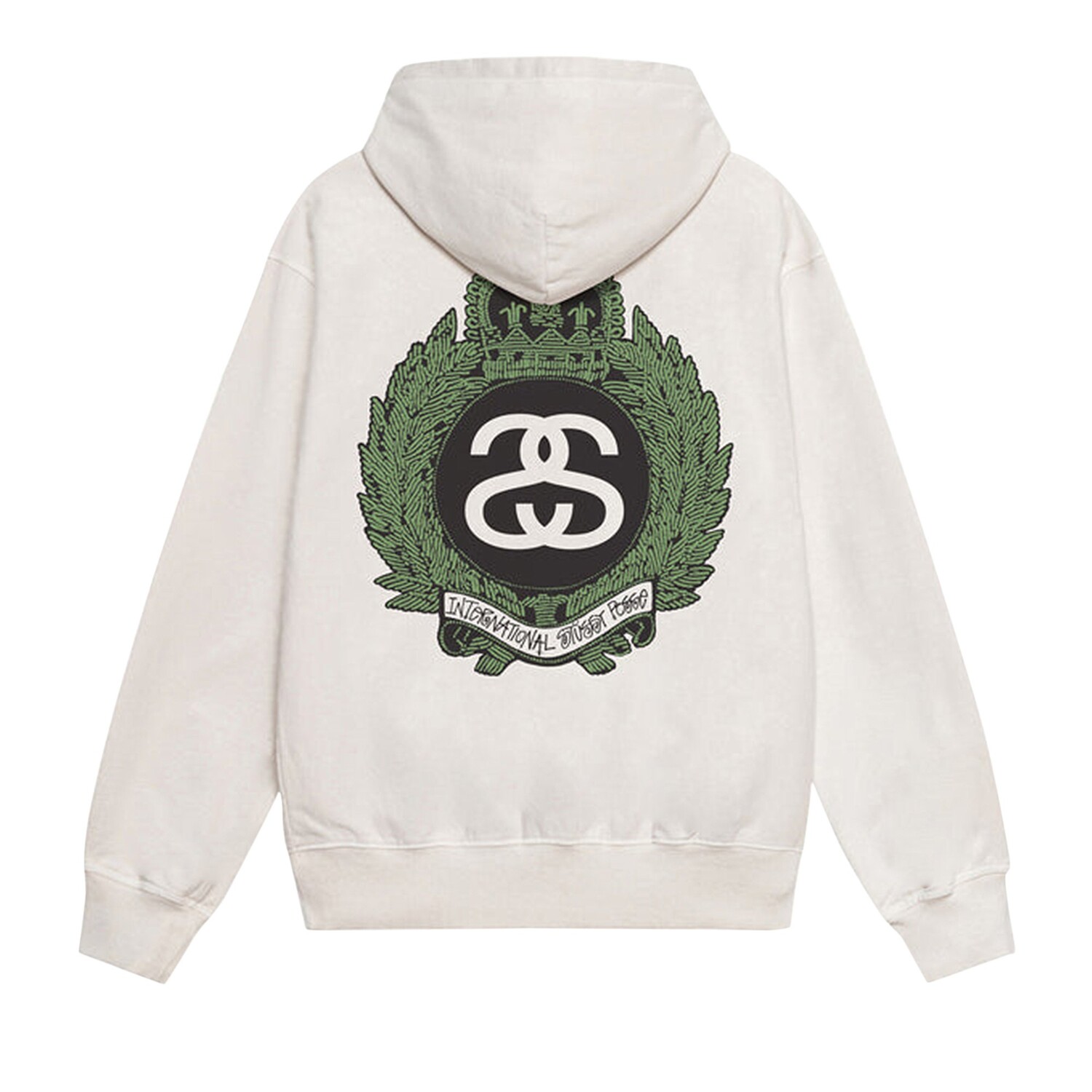 Толстовка Stussy Crown Wreath, окрашенная в пигмент, цвет Натуральный — фото 2