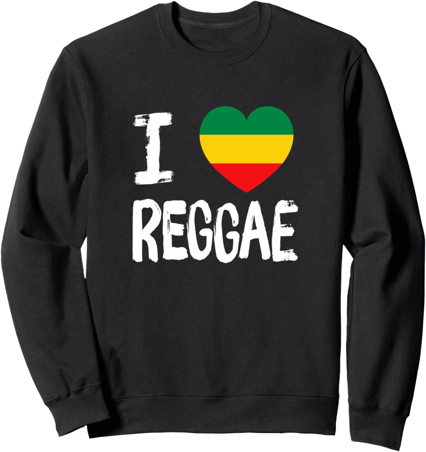 

Я люблю регги и раста, я люблю регги. Толстовка Reggae And Jamaica Love, черный