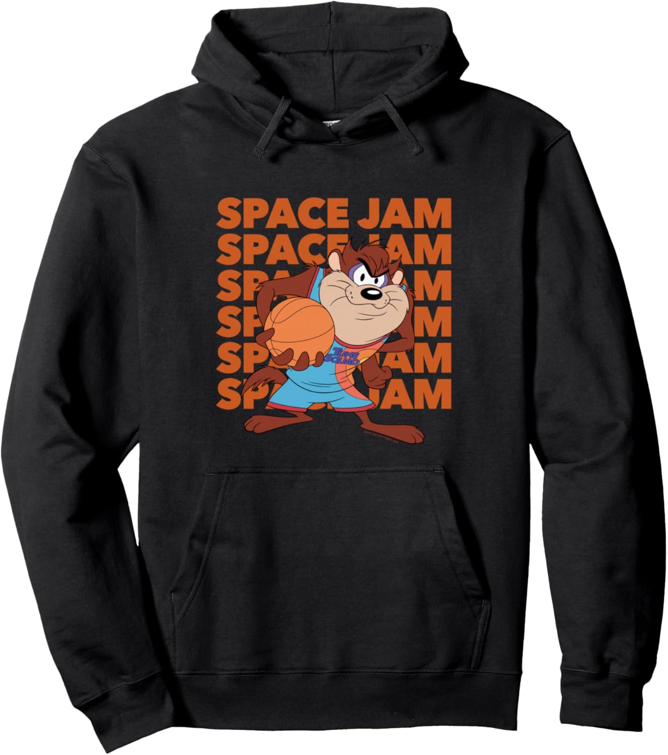 

Толстовка и толстовка Taz Space Jam Looney Tunes, черный