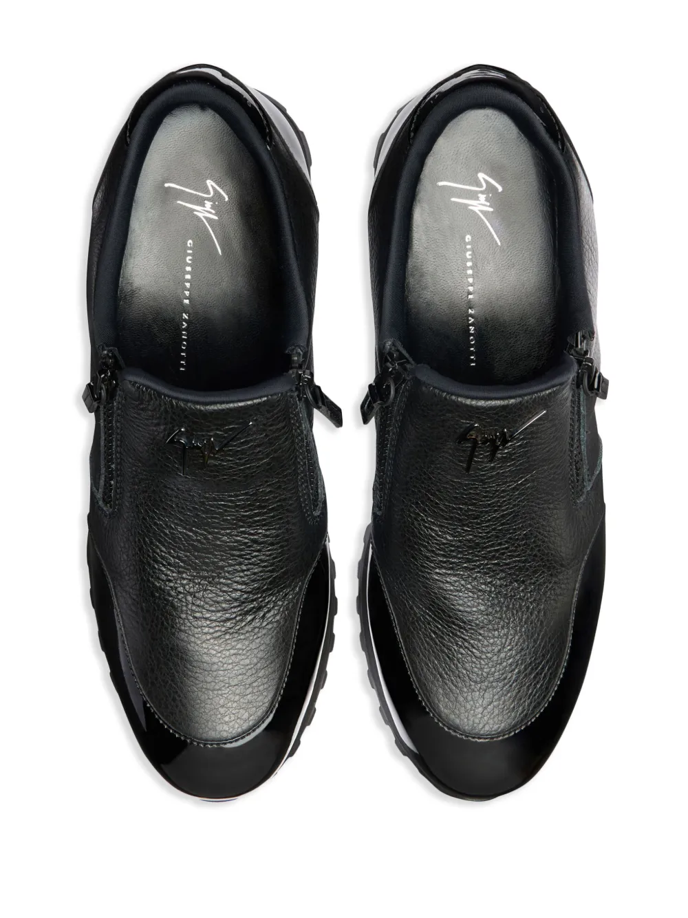 Лоферы Idle Run на молнии Giuseppe Zanotti, черный — фото 4