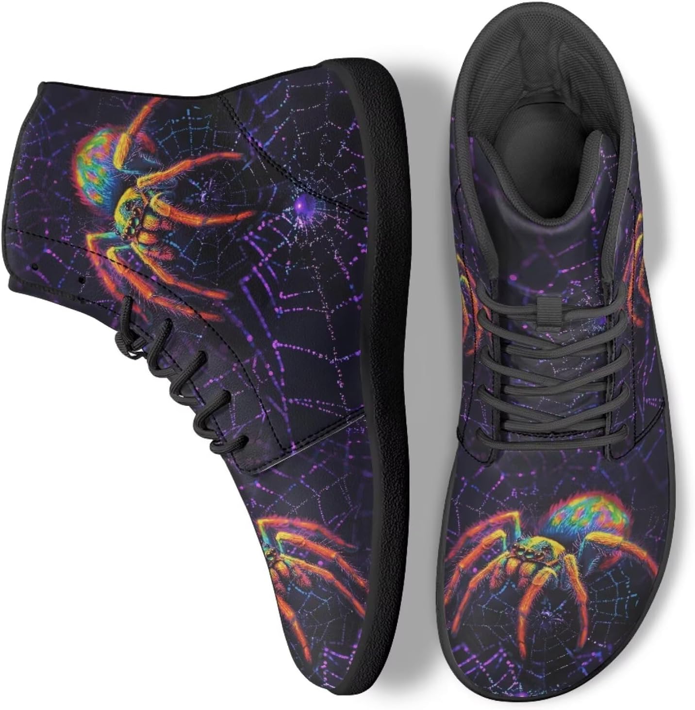 

Кроссовки на высокой подошве с животным принтом, повседневная обувь для офиса, нескользящие спортивные кроссовки для женщин и мужчин Ecaestolph, фиолетовый