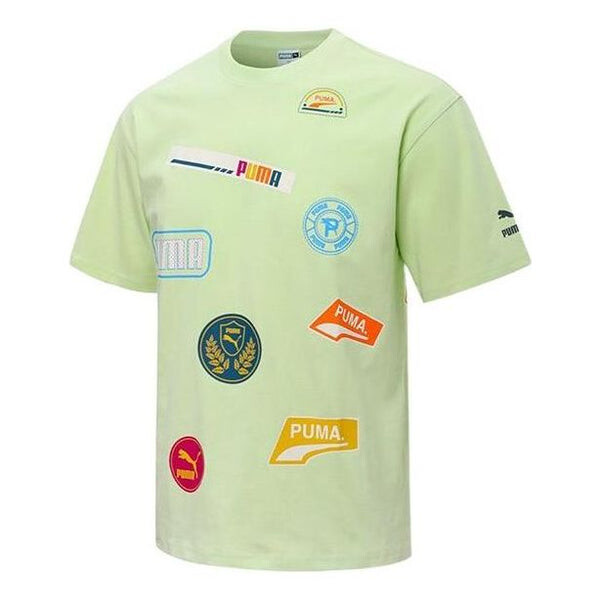 

Футболка mix badge logo tee 'green' Puma, зеленый