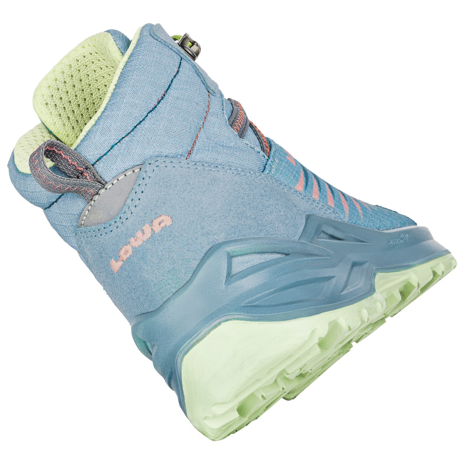 Ботинки для прогулки Lowa Kid's Zirrox II GTX Mid, цвет Petrol/Mango — фото 4