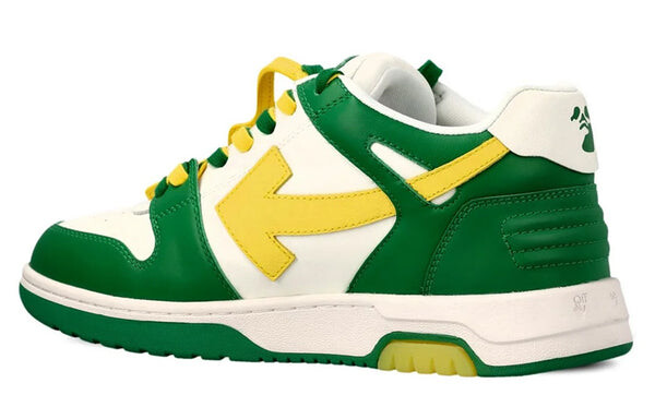Кроссовки out of office low-top sneaker 'green yellow white' Off-White, зеленый — фото 4
