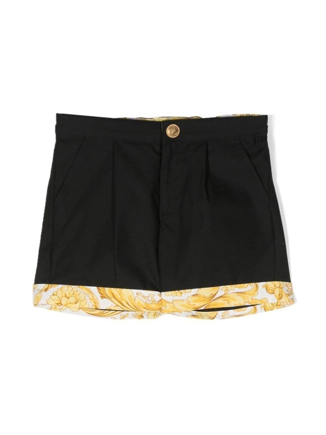 

Versace Kids шорты с принтом Barocco, черный