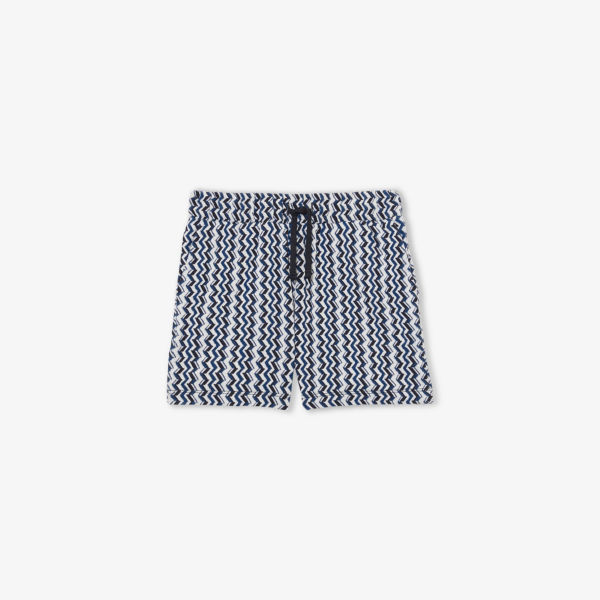 

Шорты хлопковые Reiss Teti Zig-zag, синий / белый