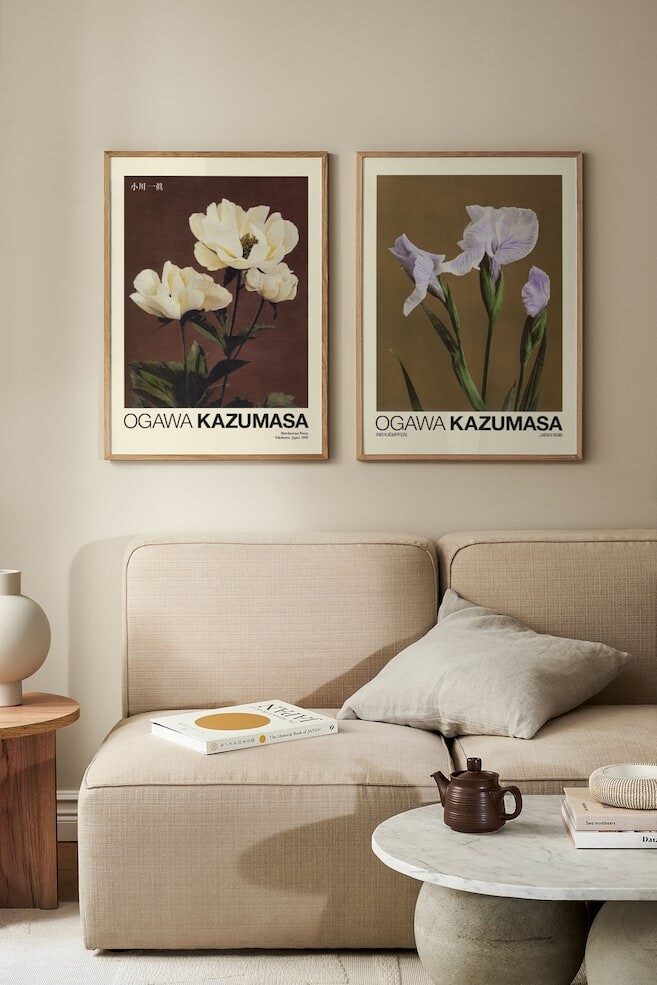 

Набор плакатов с японскими цветами Postery, 50x70 см, коричневый