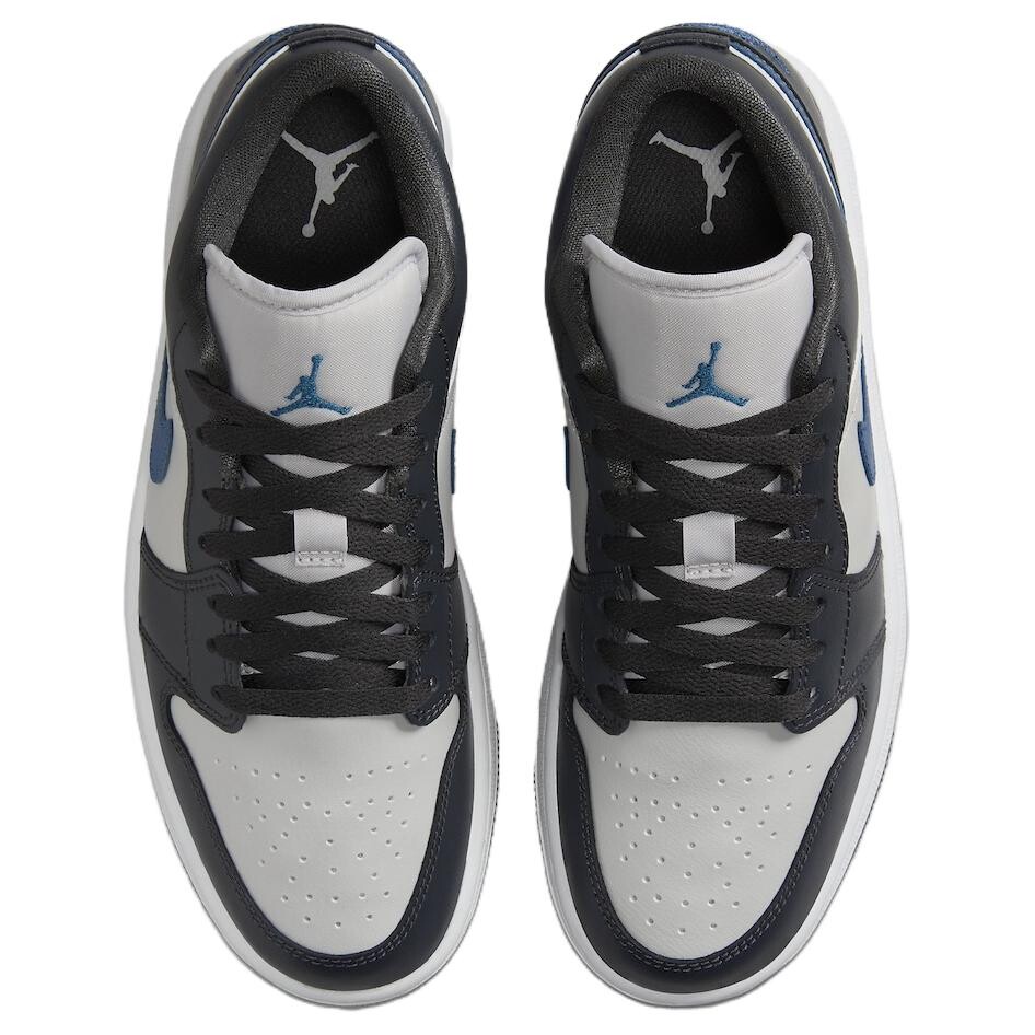 Jordan Air Jordan 1 Vintage Баскетбольные кроссовки унисекс, Черный Серый Синий — фото 3